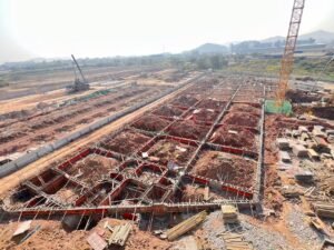 旭龙弹簧新工厂开挖地基